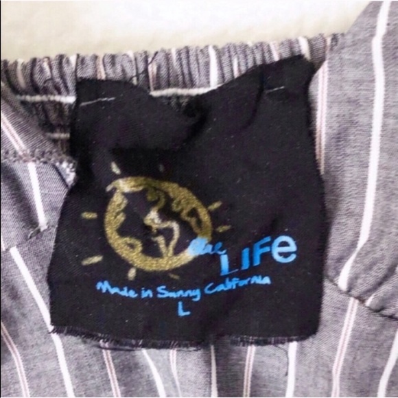 BLUE LIFE Call Me Ruffle striped smocked crop top - Picture 7 of 11